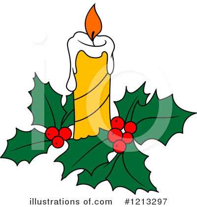 Christmas Candle Clipart #1213297 by Vector Tradition SM