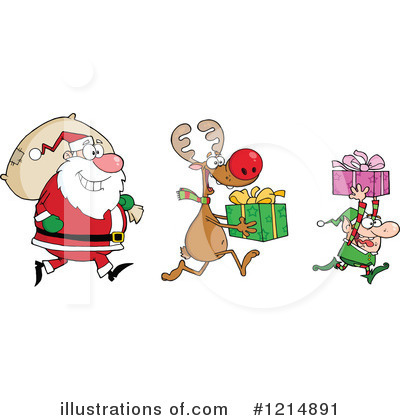 Christmas Elf Clipart #1214891 by Hit Toon