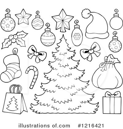 Royalty-Free (RF) Christmas Clipart Illustration by visekart - Stock Sample #1216421