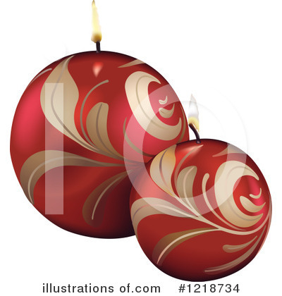 Christmas Candles Clipart #1218734 by dero