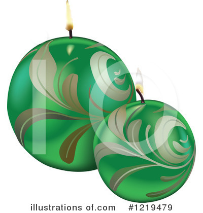 Christmas Candles Clipart #1219479 by dero