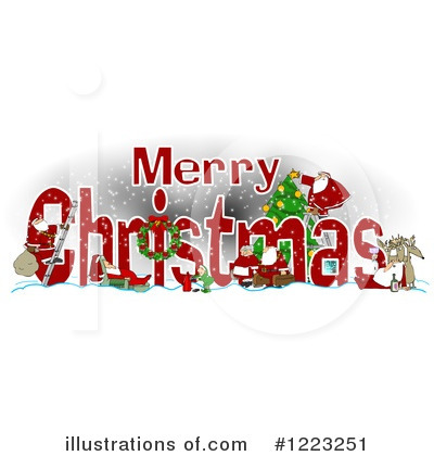 Merry Christmas Clipart #1223251 by djart