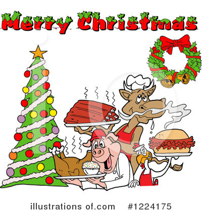 Royalty-Free (RF) Christmas Clipart Illustration by LaffToon - Stock Sample #1224175