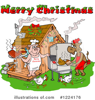 Royalty-Free (RF) Christmas Clipart Illustration by LaffToon - Stock Sample #1224176