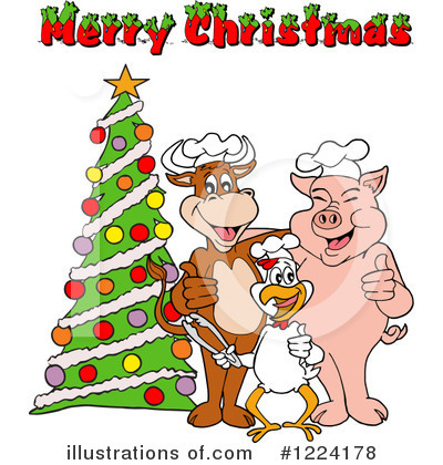 Bull Clipart #1224178 by LaffToon