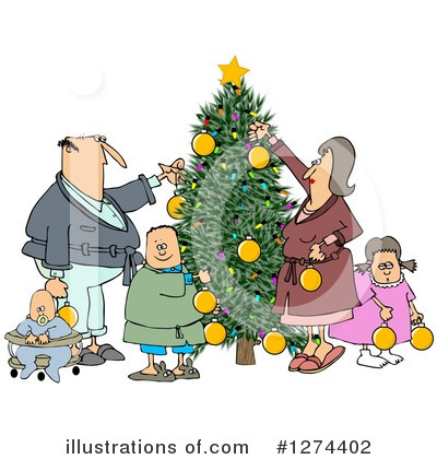 Royalty-Free (RF) Christmas Clipart Illustration by djart - Stock Sample #1274402