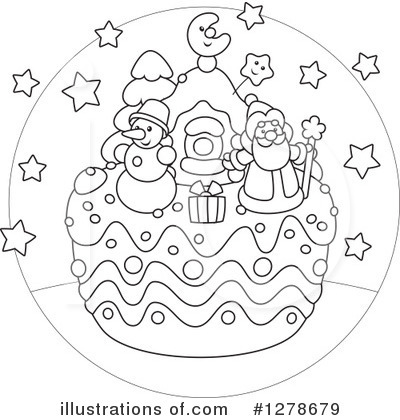 Christmas Cake Clipart #1278679 by Alex Bannykh