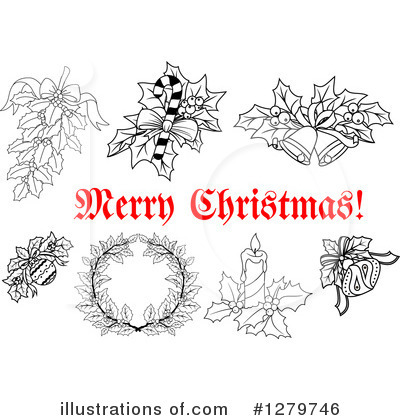 Christmas Bell Clipart #1279746 by Vector Tradition SM