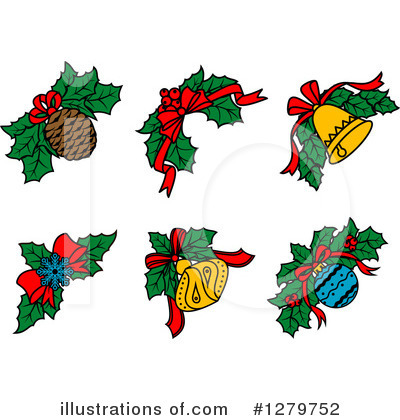 Christmas Bell Clipart #1279752 by Vector Tradition SM