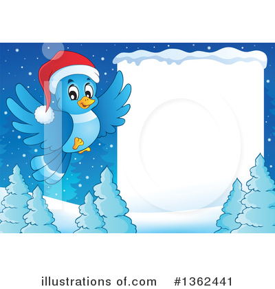 Blue Bird Clipart #1362441 by visekart