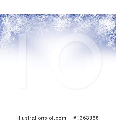 Snowflake Background Clipart #1363886 by vectorace