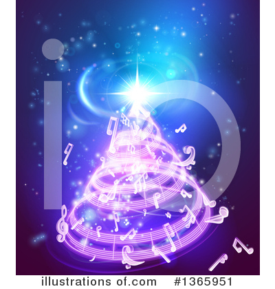 Christmas Tree Clipart #1365951 by AtStockIllustration