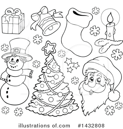 Royalty-Free (RF) Christmas Clipart Illustration by visekart - Stock Sample #1432808