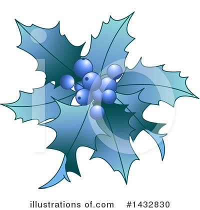 Christmas Holly Clipart #1432830 by Pushkin