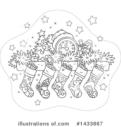 Royalty-Free (RF) Christmas Clipart Illustration by Alex Bannykh - Stock Sample #1433867