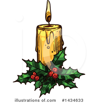 Christmas Candle Clipart #1434633 by Vector Tradition SM
