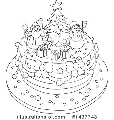 Royalty-Free (RF) Christmas Clipart Illustration by Alex Bannykh - Stock Sample #1437743