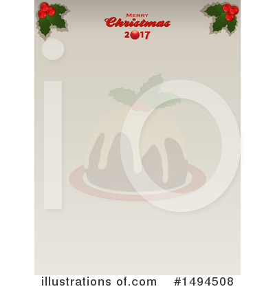 Christmas Pudding Clipart #1494508 by elaineitalia