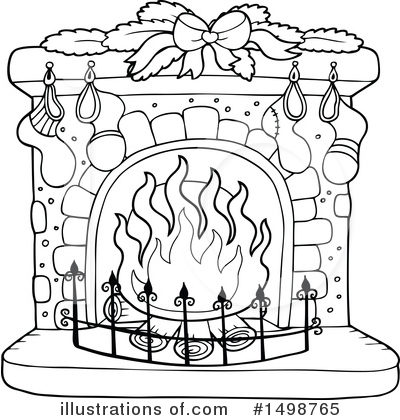 Fireplace Clipart #1498765 by visekart