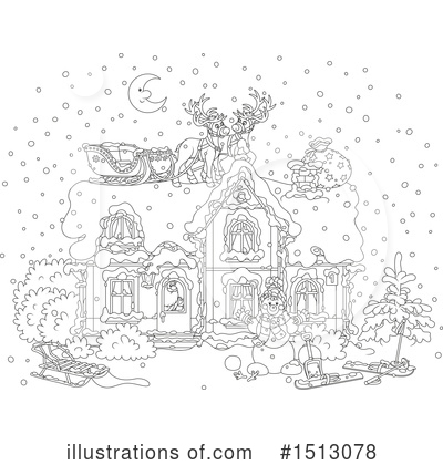 Royalty-Free (RF) Christmas Clipart Illustration by Alex Bannykh - Stock Sample #1513078