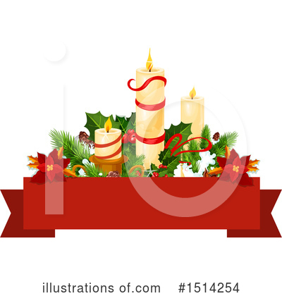 Christmas Candle Clipart #1514254 by Vector Tradition SM