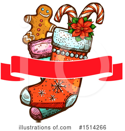 Christmas Stocking Clipart #1514266 by Vector Tradition SM