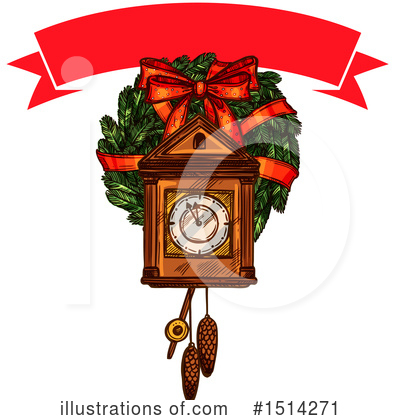 Cuckoo Clock Clipart #1514271 by Vector Tradition SM