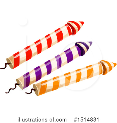Fireworks Clipart #1514831 by Vector Tradition SM