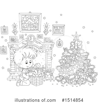 Royalty-Free (RF) Christmas Clipart Illustration by Alex Bannykh - Stock Sample #1514854