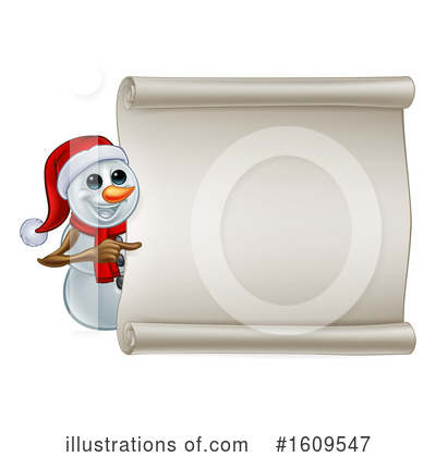 Snowman Clipart #1609547 by AtStockIllustration
