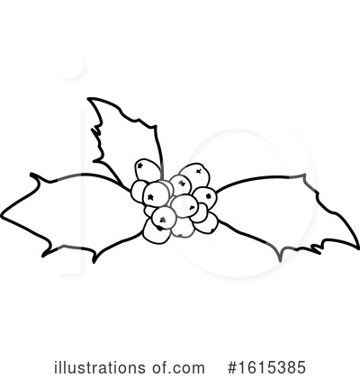 Christmas Holly Clipart #1615385 by dero