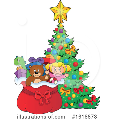Christmas Tree Clipart #1616873 by visekart