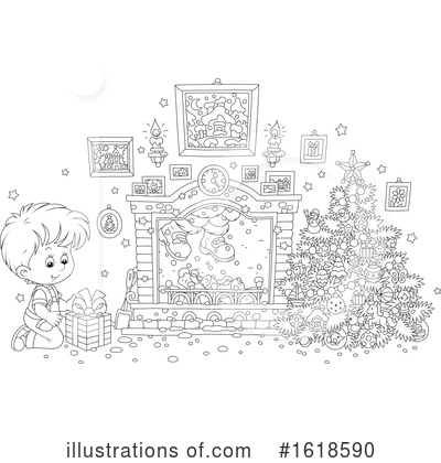 Royalty-Free (RF) Christmas Clipart Illustration by Alex Bannykh - Stock Sample #1618590