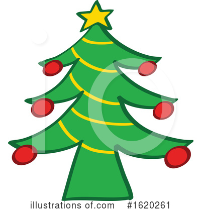 Christmas Tree Clipart #1620261 by Zooco