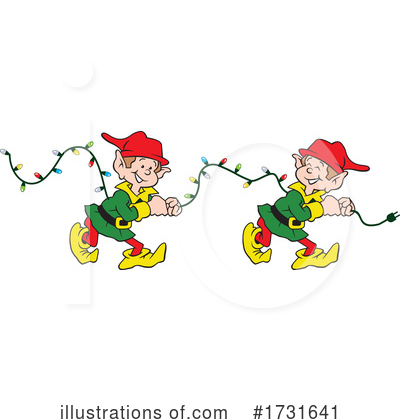 Christmas Elf Clipart #1731641 by Johnny Sajem