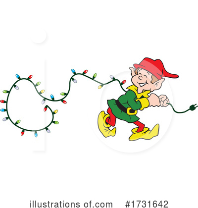 Christmas Elf Clipart #1731642 by Johnny Sajem
