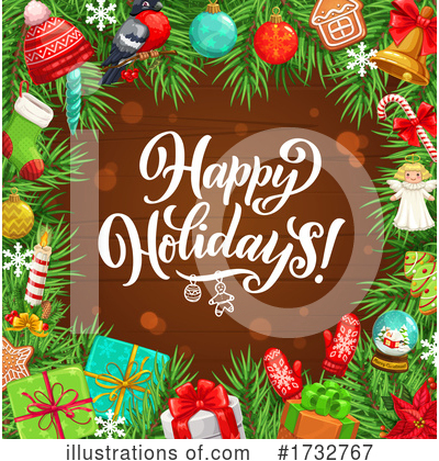 Happy Holidays Clipart #1732767 by Vector Tradition SM