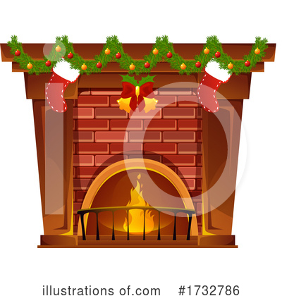 Fireplace Clipart #1732786 by Vector Tradition SM