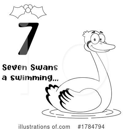 Swan Clipart #1784794 by Hit Toon