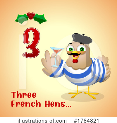 French Hens Clipart #1784821 by Hit Toon