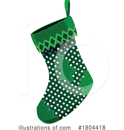 Christmas Stocking Clipart #1804418 by Vector Tradition SM