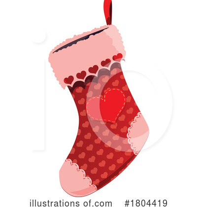 Christmas Stocking Clipart #1804419 by Vector Tradition SM