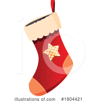 Christmas Stocking Clipart #1804421 by Vector Tradition SM
