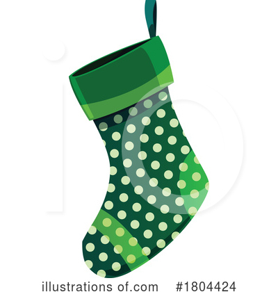 Christmas Stocking Clipart #1804424 by Vector Tradition SM