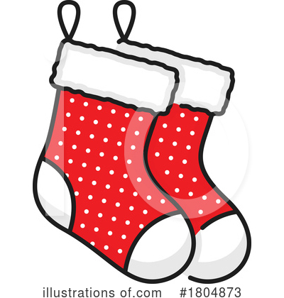 Christmas Stocking Clipart #1804873 by Vector Tradition SM