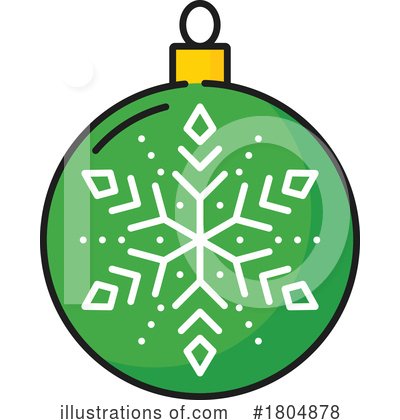 Christmas Ornaments Clipart #1804878 by Vector Tradition SM