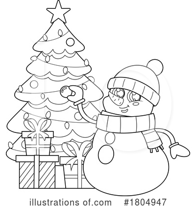 Royalty-Free (RF) Christmas Clipart Illustration by Hit Toon - Stock Sample #1804947