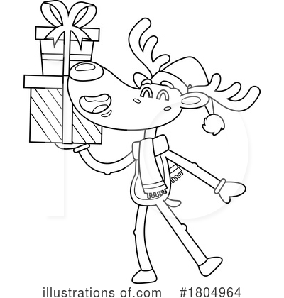Royalty-Free (RF) Christmas Clipart Illustration by Hit Toon - Stock Sample #1804964