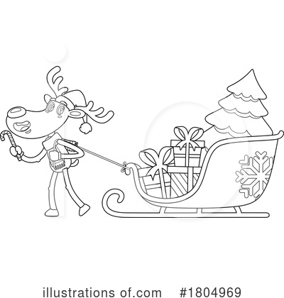 Royalty-Free (RF) Christmas Clipart Illustration by Hit Toon - Stock Sample #1804969