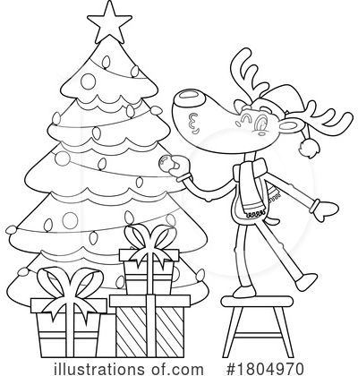 Royalty-Free (RF) Christmas Clipart Illustration by Hit Toon - Stock Sample #1804970